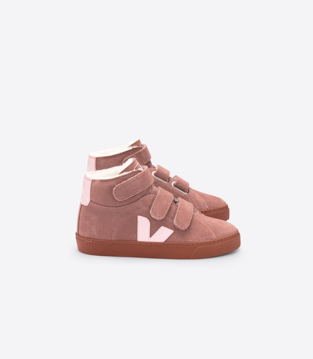 Tenis Veja Niños - Esplar Mid Fured - Rosas - 819DQHYLO